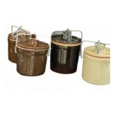 (4) Cheese Crocks
