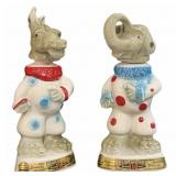 1968 jim Bean republican elephant and democrat