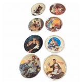 (10) Norman Rockwell Wall Plates