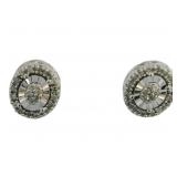 Antique Style Natural Diamond Stud Earrings