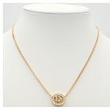 Christian Dior Logo Necklace