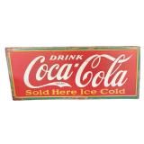 36" Coca-Cola Metal Sign