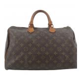 Louis Vuitton Monogram Speedy 35 Boston Bag