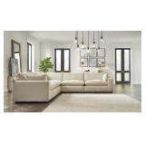 Benchcraft Elyza 5-Piece Linen Sectional