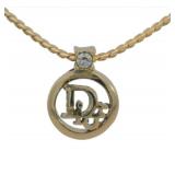 Christian Dior Logo Necklace