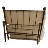 Estate Queen Brass Bed With Rails