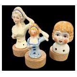 (3) Pincushion Half Dolls