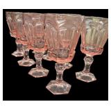 (8) Pink FOSTORIA STEMWARE