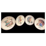 (4) MJ Hummel GOEBEL plates 1979-1982