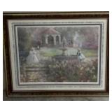 Framed Print Under Glass Lady at Gazebo