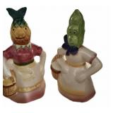 (12) pc 6 sets Pea pod Lady Salt & Pepper