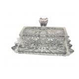 Crystal Covered Butter Dish