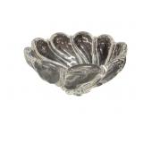 Vintage Mikasa Clear Crystal Peppermint Swirl