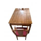 (5) PCS Estate Mid Century Table And Four Chairs