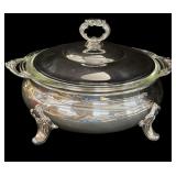 Pyrex Insert Silver Serving Dish