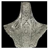 Cut Glass Basket