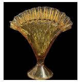 Amber Fan Vase