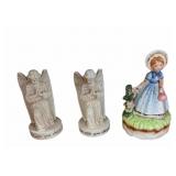 (3) PCS Three Vintage Figurines Decor