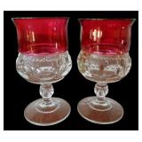 (4) Kings Crown Glasses
