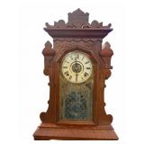 Antique USA KITCHEN CLOCK wï¿½ Key & Pendulum