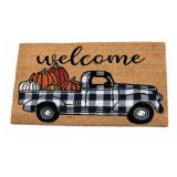 Welcome Truck wï¿½ Pumpkins Rug