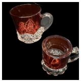 (2) Ruby & Crystal Souvenir Mugs