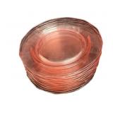 (12) PCS Pink Depression Sauces