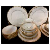 90 pc For 12 NORITAKE Ivory China wï¿½ Gold Trim &