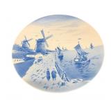 Vintage Delft Blue And White 12ï¿½Inch Wall Plate