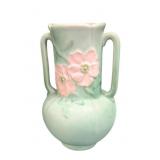 Vintage Art Pottery Double Handled Vase By Weller