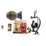 Rooster Lamp, American Military Marches Book, And