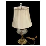 Beautiful Brass & Porcelain Lamp