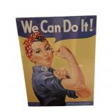 Metal Rosie The Riveter Sign