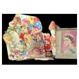 1953 Q Elizabeth Tin & Vintage Valentine Cards