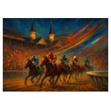 Churchhill Downs I LTD EDT Canvas Studio Van Gogh