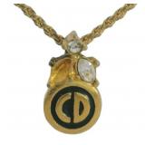 Christian Dior Logo Necklace