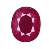 GIA Oval Cut 4.83 ct Loose Ruby