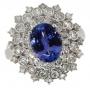 14k Gold 2.52 ct Tanzanite & Diamond Ring
