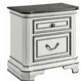 Elements Leighton Manor Night Stand with USB in