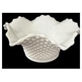 FENTON Hobnail Milk Glass Bowl