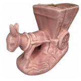 Mid Century Ceramic Donkey Cart