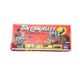 Antique Tin Can Alley Electronic Rifle And Target