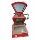 Antique Red Commercial Scale