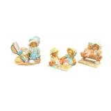 (3) Vintage Freda & Tina Cherished Teddies