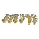 (27) PCS Vintage Yellow Depression Glasses