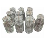 (10) Vintage  Ball Mason Jars