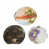 (4 Plates-NORITAKE, Souvenir & French