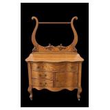 Antique Oak Wash Stand