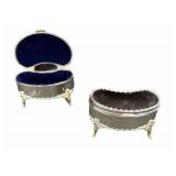 (2) Silver Plated Jewelry Holders