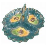 Divided Hand Painted Sectioned Bowl